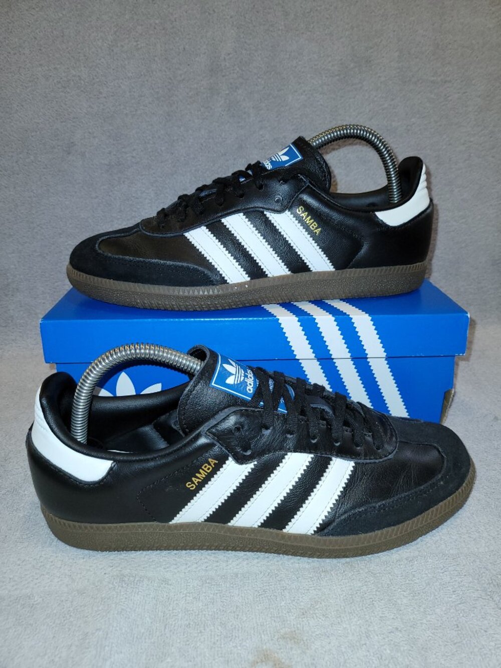 Adidas Samba OG Originals Black White Brown Gum IE3676 Sneakers Big Kids Size 7